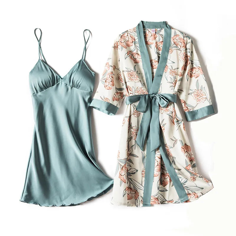 Camisola com Robe - Tropical